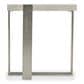 Bernhardt Tempo Side Table in Larza and Satin Nickel, , large
