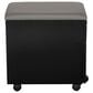 Valor Living Mobile File with Padded Seat in Black, , large