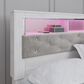 Ashley Altyra King Upholstered Bookcase Bed with Storage  in White, , large