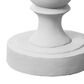 Hearth and Haven Outdoor Round Side Table with Sculpted Pedestal Base in White, , large