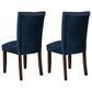 Kinfine Parsons Dining Chair with Dark Navy Cushion in Dark Walnut (Set of 2), , large