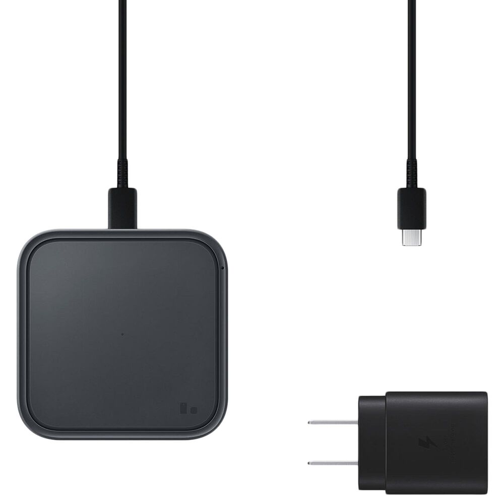 Samsung Single Charge Pad w Cable &amp; TA, Dark Gray, , large
