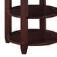 OSP Home Lane Round End Table in Espresso, , large