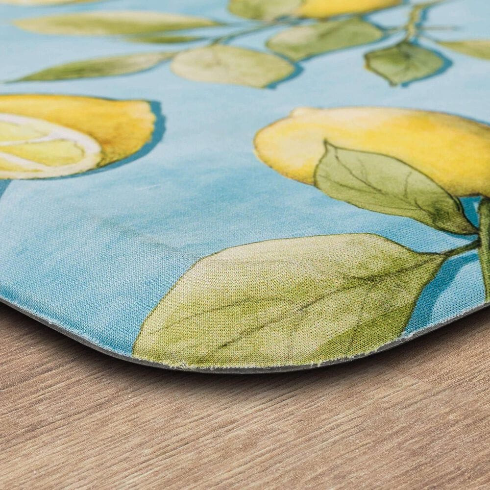 Mohawk Dri-Pro Lemons All Over Slice 1&#39;6&quot; x 2&#39;6&quot; Multicolor Door Mat, , large