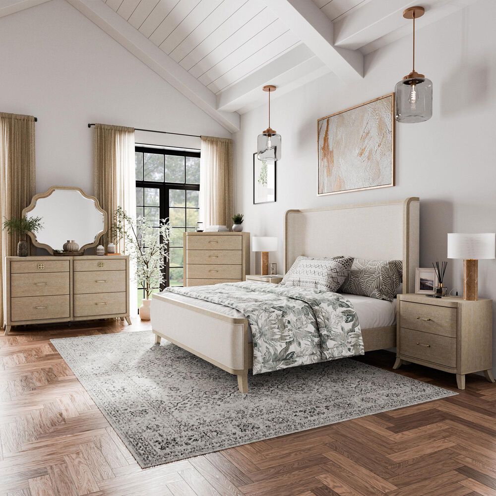 Furniture of America Candra 6-Piece Queen Bedroom Set in Natural Oak, , large