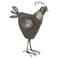 Maple and Jade 19" Farmhouse Rooster Sculpture in Black and Dark Brown, , large