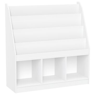 RiverRidge Home 3-Cubby Kid Book Rack in White, , large