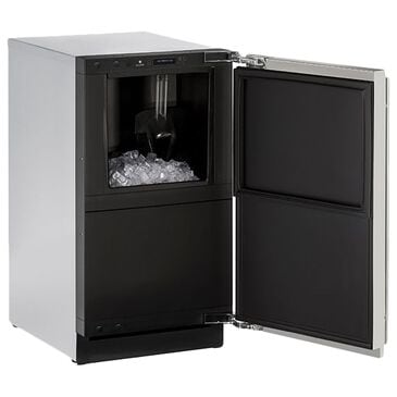 U-Line 18" Ice Maker with Pump in Stainless Steel, , large