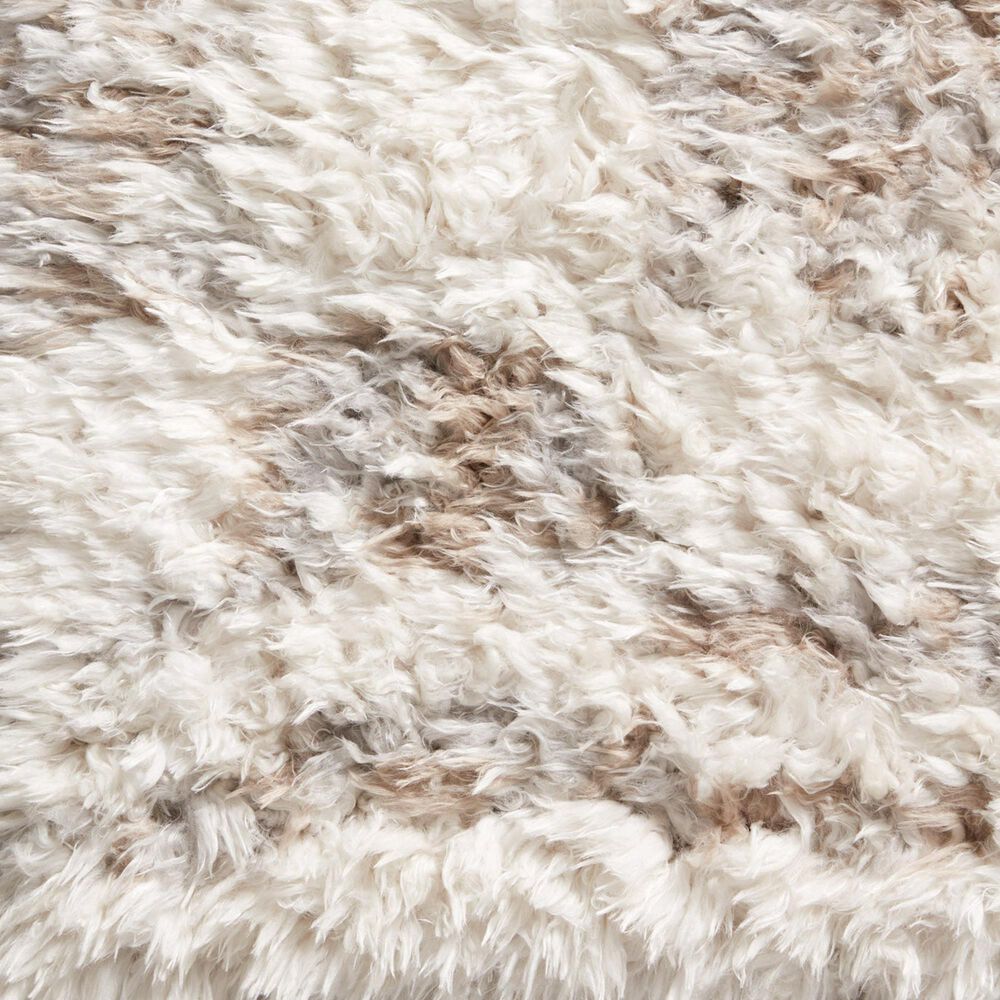 Angela Rose Amira 2&#39;7&quot; x 8&#39; Ivory and Pebble Runner, , large