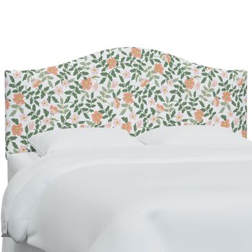 Rifle Paper Co Crafted by Cloth and Company Mayfair Queen Headboard in Aviary Black/Cream, , large