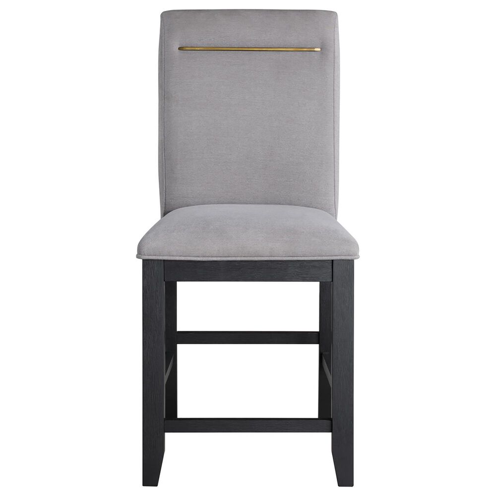 Steve Silver Yves 7-Piece Counter Dining Set in Rubbed Charcoal, , large