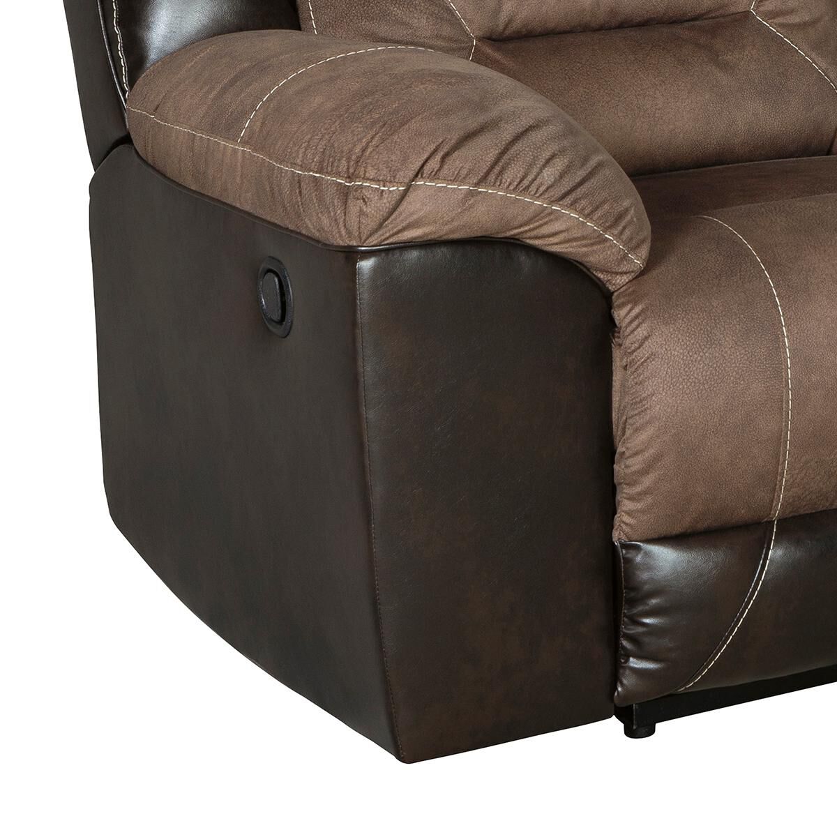 Earhart chestnut outlet reclining sofa