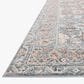 Loloi II Odette 2"3" x 3"10" Sky and Rust Area Rug, , large