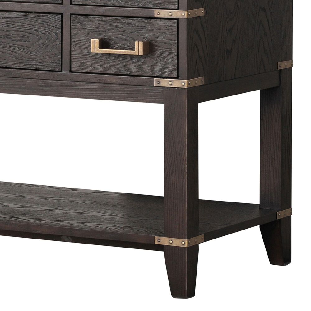 Lexora Home Norwalk 48&quot; Single Bathroom Vanity in Brown Oak with White Quartz Top and Rectangular Sink, , large