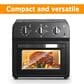 HOMLUX 13 Qt Air Fryer Toaster Oven in Black, , large