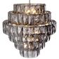 Eichholtz Chandelier Amazone L Chandelier Crystal Glass in Smoke, , large