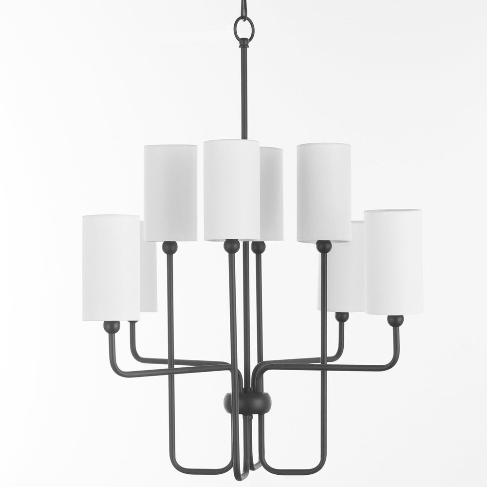 Quorum Charlotte 8-Light Chandelier in Matte Black, , large