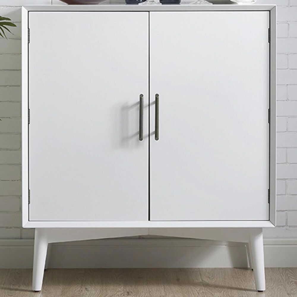 Crosley Furniture Landon Bar Cabinet in White, , large