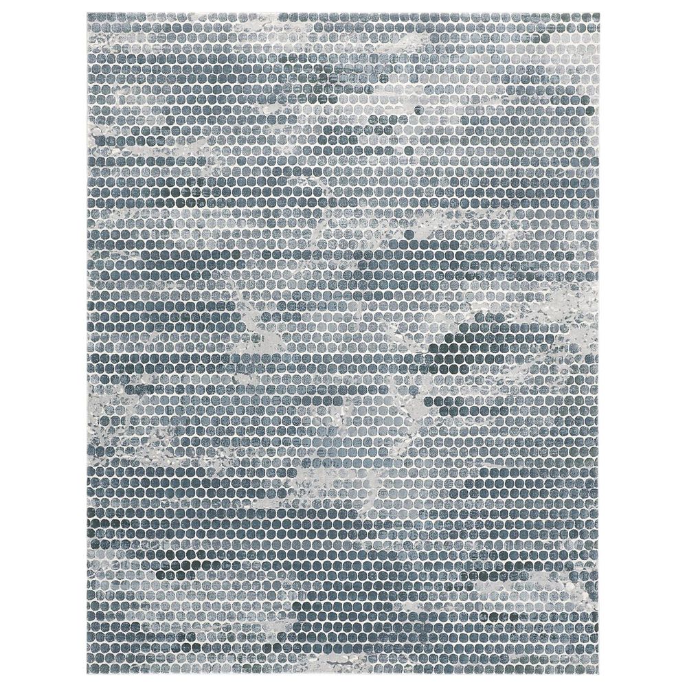 Feizy Rugs Atwell 3171F 3' x 5' Blue and Silver Area Rug, , large