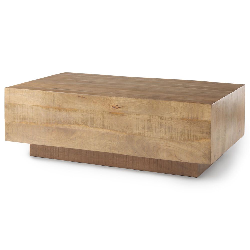 Mercana Hayden Rectangular Coffee Table in Light Brown, , large