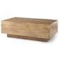 Mercana Hayden Rectangular Coffee Table in Light Brown, , large