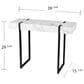 Southern Enterprises Rangley Console Table in Black and White, , large