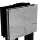 Linon Home Decor Talia Folding TV Tray Table Set with Stand in Black and White (Set of 4), , large