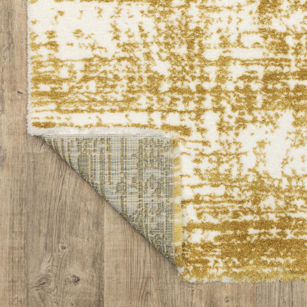 Oriental Weavers Galileo GAL10 Gold and Ivory 7&#39;10&quot; x 10&#39;10&quot; Area Rug, , large