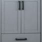Lexora Home Ziva 72" Double Bathroom Vanity in Dark Grey with 2 cm White Quartz Top and Rectangular Sinks, , large
