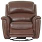 Chateau d"Ax 3-Piece Stationary Leather Living Room Set with Recliner in Red Brown, , large