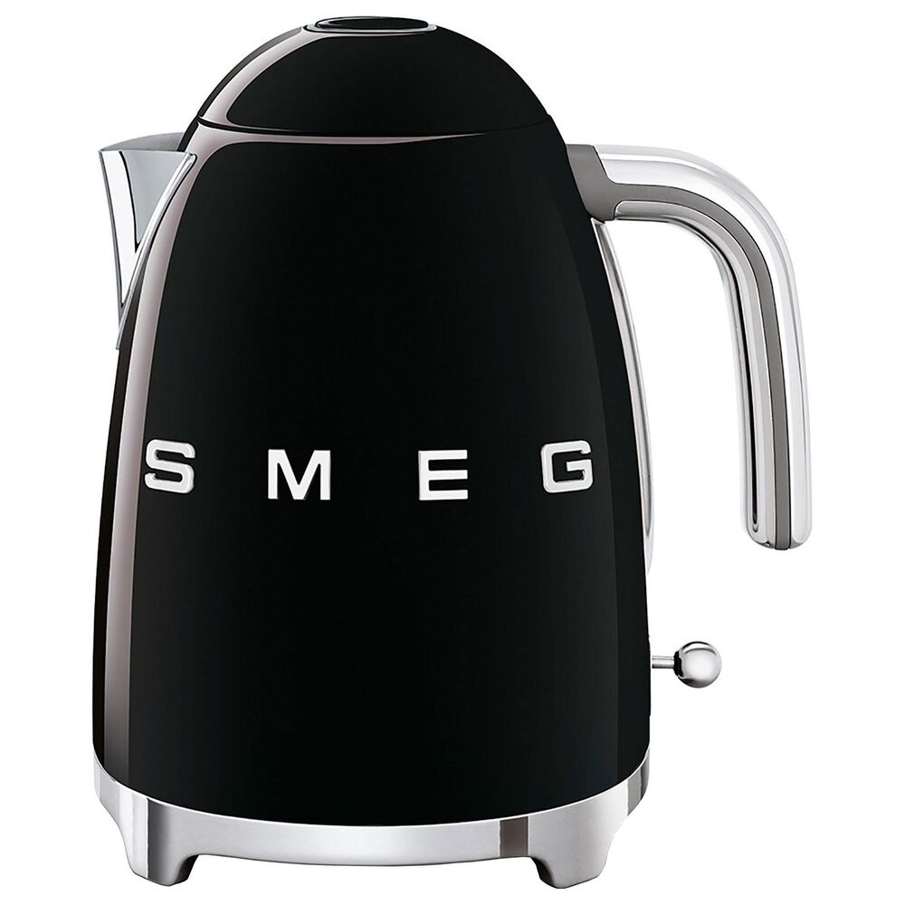 Smeg 7-Cup Stainless Steel Retro Style Electric Kettle in Black