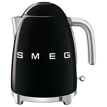 SMEG 7-Cup Stainless Steel Retro Style Electric Kettle in Black, , large