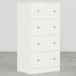 Lemoore Essential 23" 4-Drawer Chest in Rockport White, , large