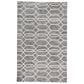 Feizy Belfort Charcoal and Ivory 12" x 15" Area Rug, , large