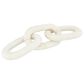 Creative Coop 13" Decorative Marble Chain Link Figurine in White, , large