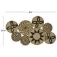 Maple and Jade 29" x 44" Eclectic Abstract Wall Decor in Black and Brown, , large