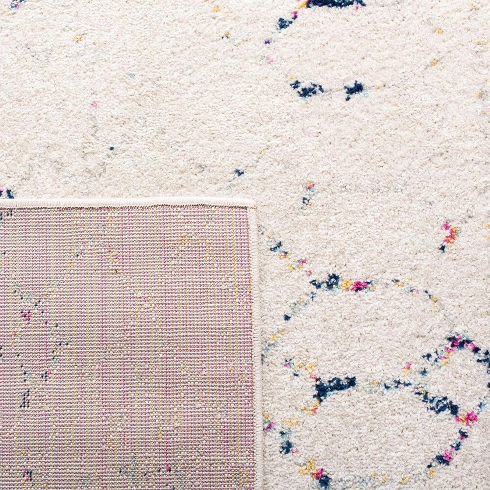 Safavieh Tulum 6&#39;7&quot; Square Ivory and Blue Area Rug, , large