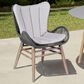 Blue River Mateo Outdoor Dining Chair with Charcoal Rope in Light Eucalyptus, , large