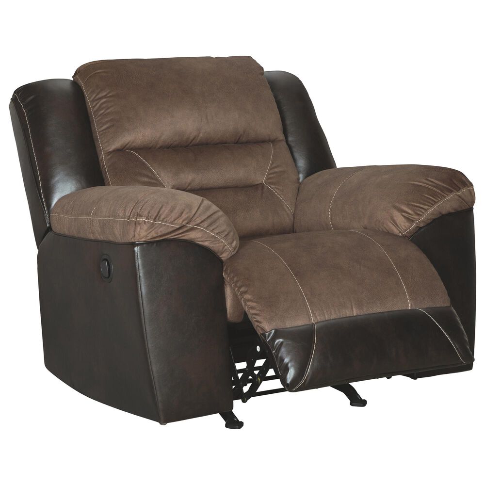 Signature Design by Ashley Earhart Manual Rocker Recliner in Chestnut, , large