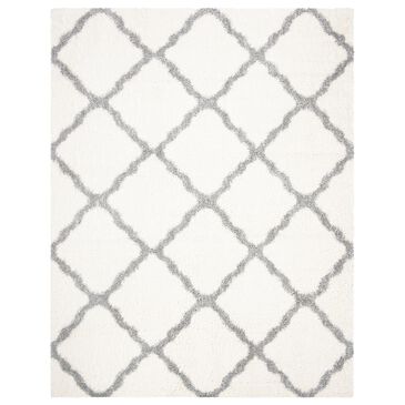 Safavieh Parma Shag PMA521A 8" x 10" Cream and Grey Area Rug, , large