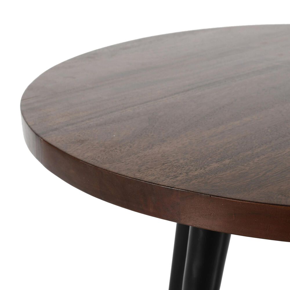 Waltham Prelude Round Cocktail Table in Walnut, , large