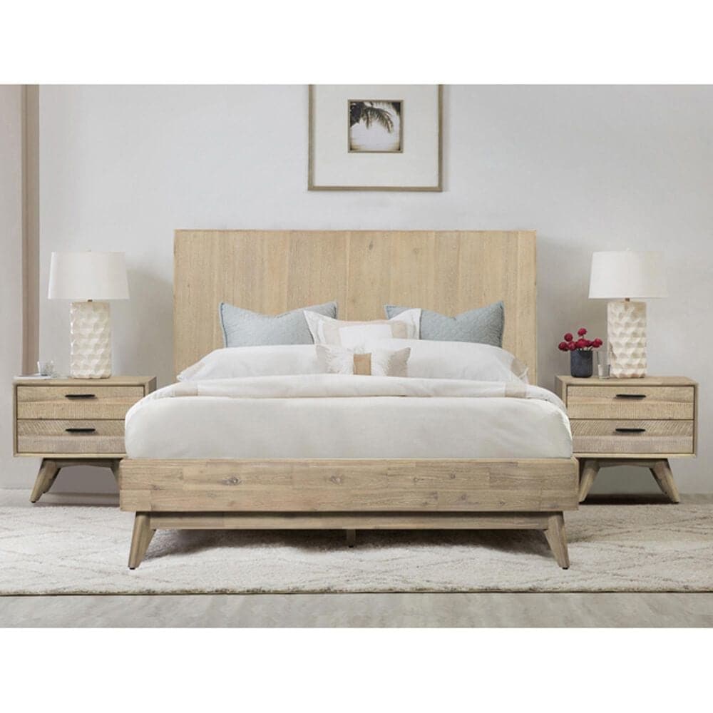 Blue River Baly 3-Piece King Platform Bed Set in Gray Sandblast Summer, , large
