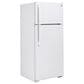 GE Appliances 17.5 Cu. Ft. Freestanding Top Freezer Refrigerator in White, , large