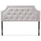 Baxton Studio Mars Full Panel Headboard in Greyish Beige, , large