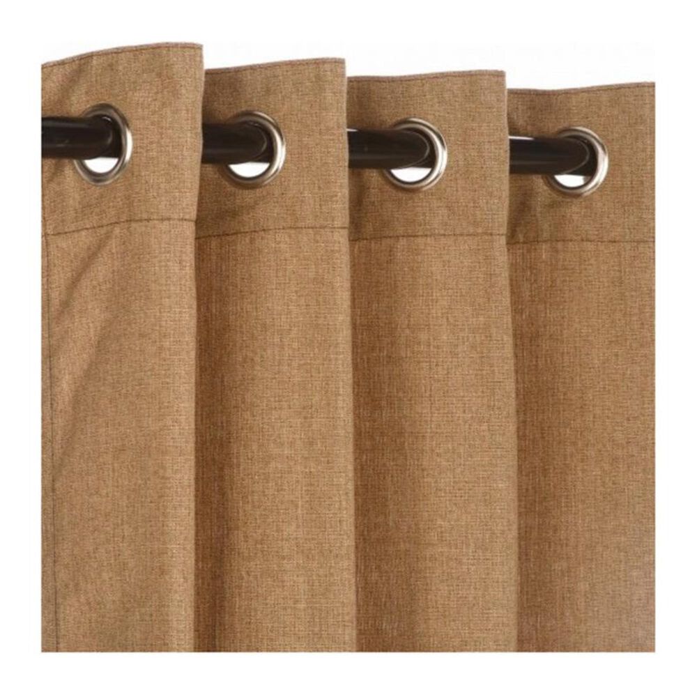 The Hammock Source Sunbrella 50" x 84" Outdoor Curtain Grommet Panel in Linen Sesame, , large