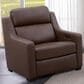 Oxford Furniture Leather Power Recliner in Ajax Umber, , large