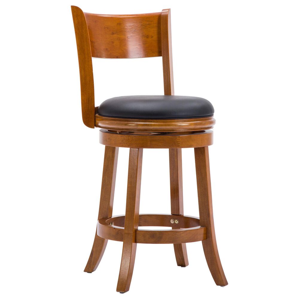 Boraam Industries Palmetto 24" Swivel Stool in Fruitwood, , large