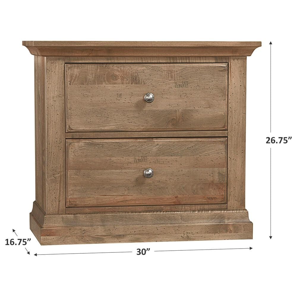 Viceray Collections Carlisle 2-Drawer Nightstand in Warm Natural, , large