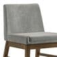 Mayberry Hill Weston Dining Side Chair in Walnut Finish and Smoke Upholstery, , large