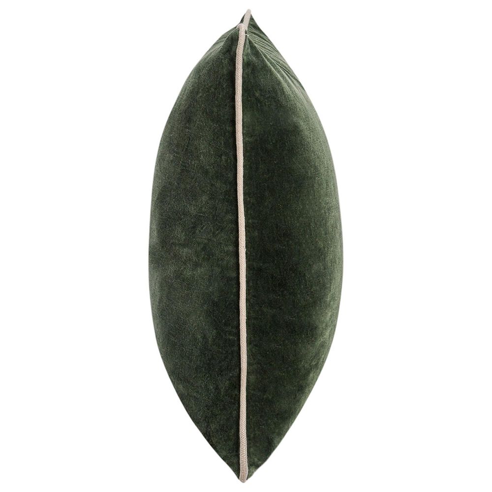 Classic Home Heirloom 22&quot; x 22&quot; Throw Pillow in Forest Green and Natural, , large